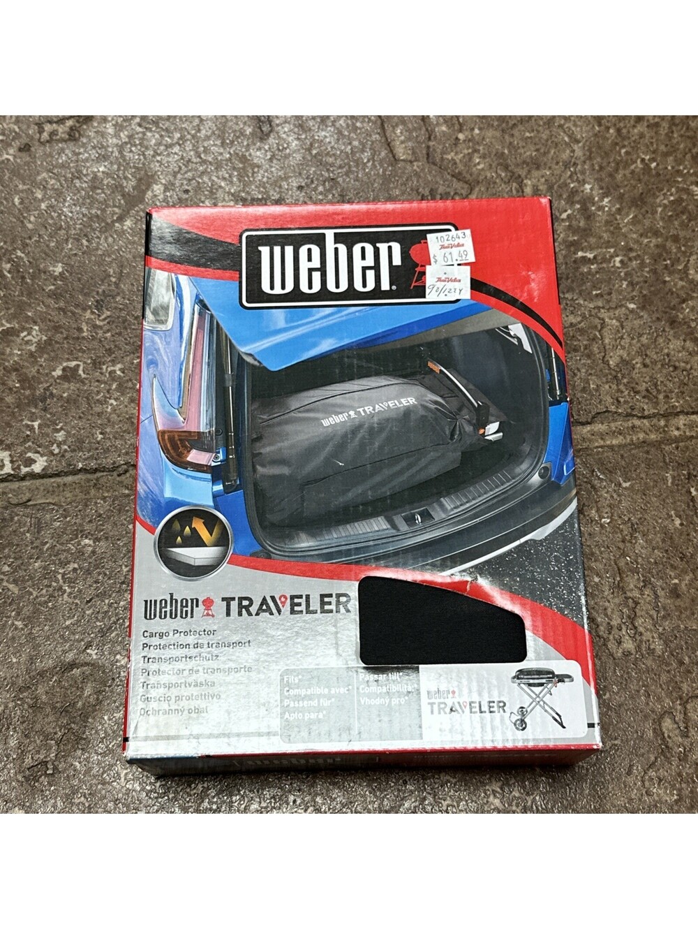 Weber Traveler Grill Cover Black Model 7030
